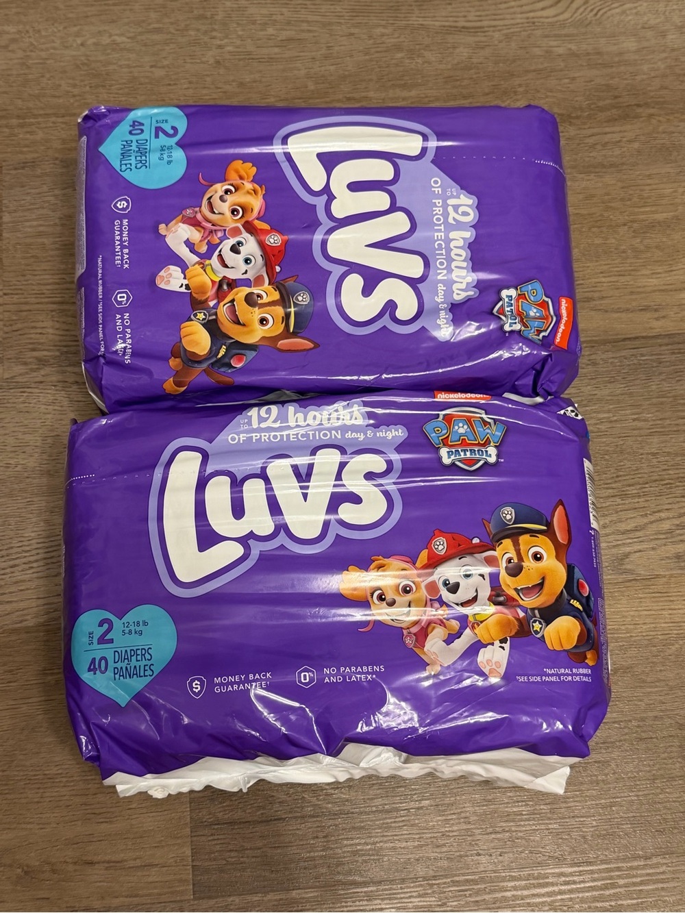 Luvs Size 2 Diapers Paw Patrol - 2 Packs